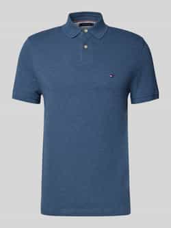 Tommy Hilfiger Regular fit poloshirt van een mix van katoen en elastaan