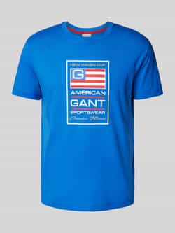 Gant T-shirt met labeldetails