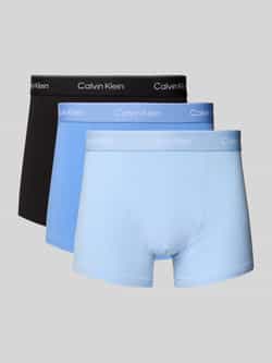 Calvin Klein Underwear Broek met elastische band met logo in een set van 3 stuks