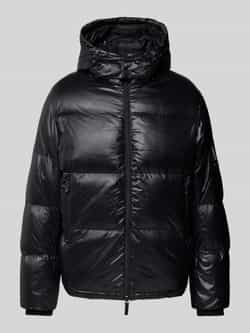 Armani Exchange Zwarte Polyamide Jack met Strak Ontwerp Black Heren