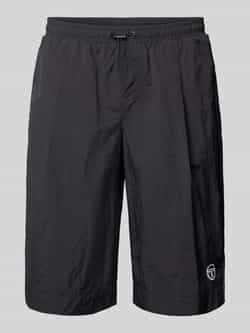 Sergio Tacchini Regular fit korte broek met bandplooien model 'ISPICA'