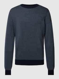 PAUL & SHARK Gebreide pullover van lanawol met labelpatch