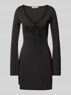 Review Mini-jurk met V-hals