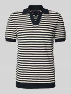 Tommy Hilfiger Regular fit poloshirt met structuurtricot