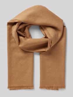 Boss Sjaal met labeldetail en wol model 'Ledonio'