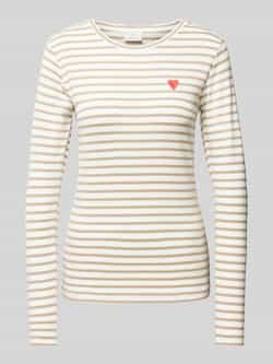 Kaffe Shirt met lange mouwen en streepmotief model 'Liddy'
