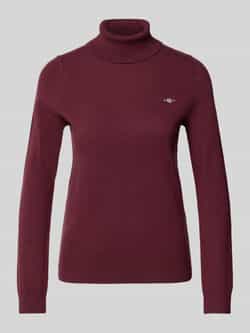 Gant Regular fit coltrui van wolmix model 'Extrafine'