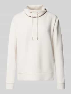 Christian Berg Woman Regular fit sweatshirt met statement in reliëf