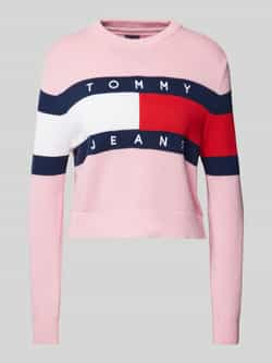 Tommy Jeans Lente Zomer Dames Sweatshirt 100% Gerecycled Katoen Pink Dames