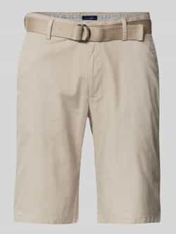 Christian Berg Men Regular fit korte broek met riem