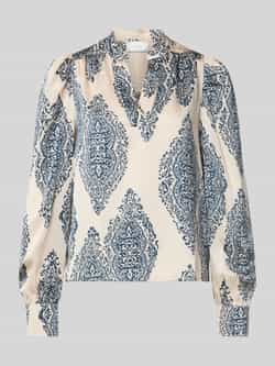 NEO NOIR Regular fit blouse met tuniekkraag model 'Rosslyn'