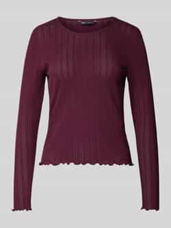 Only Shirt met lange mouwen en ajourpatroon model 'CARLOTTA'