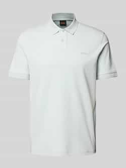 Boss Orange Regular fit poloshirt met logostitching model 'Interlock'
