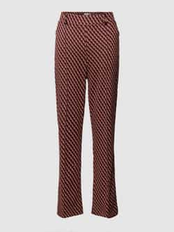 Raphaela By Brax Super slim fit broek met all-over motief model 'LILLYTH KICK'