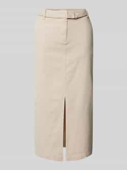 S.Oliver RED LABEL Slanke midirok van keperstof in jeanslook