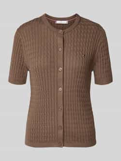 Tommy Hilfiger Regular fit gebreid jack van puur katoen