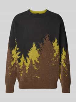 Boss Orange Gebreide pullover met ronde hals model 'Keverest'