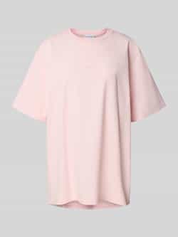 OH APRIL Relaxed fit T-shirt met labelstitching model 'Fleur'