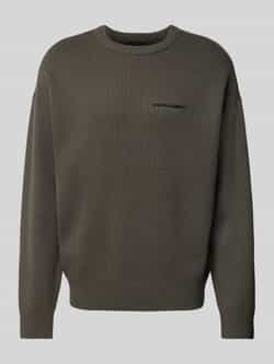Pegador Oversized gebreide pullover met labelstitching