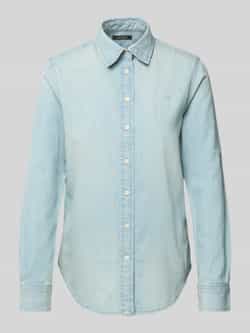 Lauren Ralph Lauren Regular fit jeansblouse met logostitching model 'JAMELKO'
