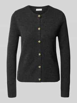 Christian Berg Woman Cardigan met ronde hals en knoopsluiting