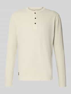 Superdry Shirt met lange mouwen structuurmotief en knoopsluiting