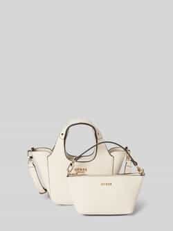 Guess 2-in-1-handtas met labelapplicatie model 'CALISTA'