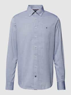 Tommy Hilfiger Overhemd met lange mouwen CL W-OXFORD DOBBY RF SHIRT met subtiele labelvlag op de borst
