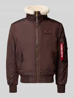Alpha industries Bomberjack met ritssluiting en labelpatch