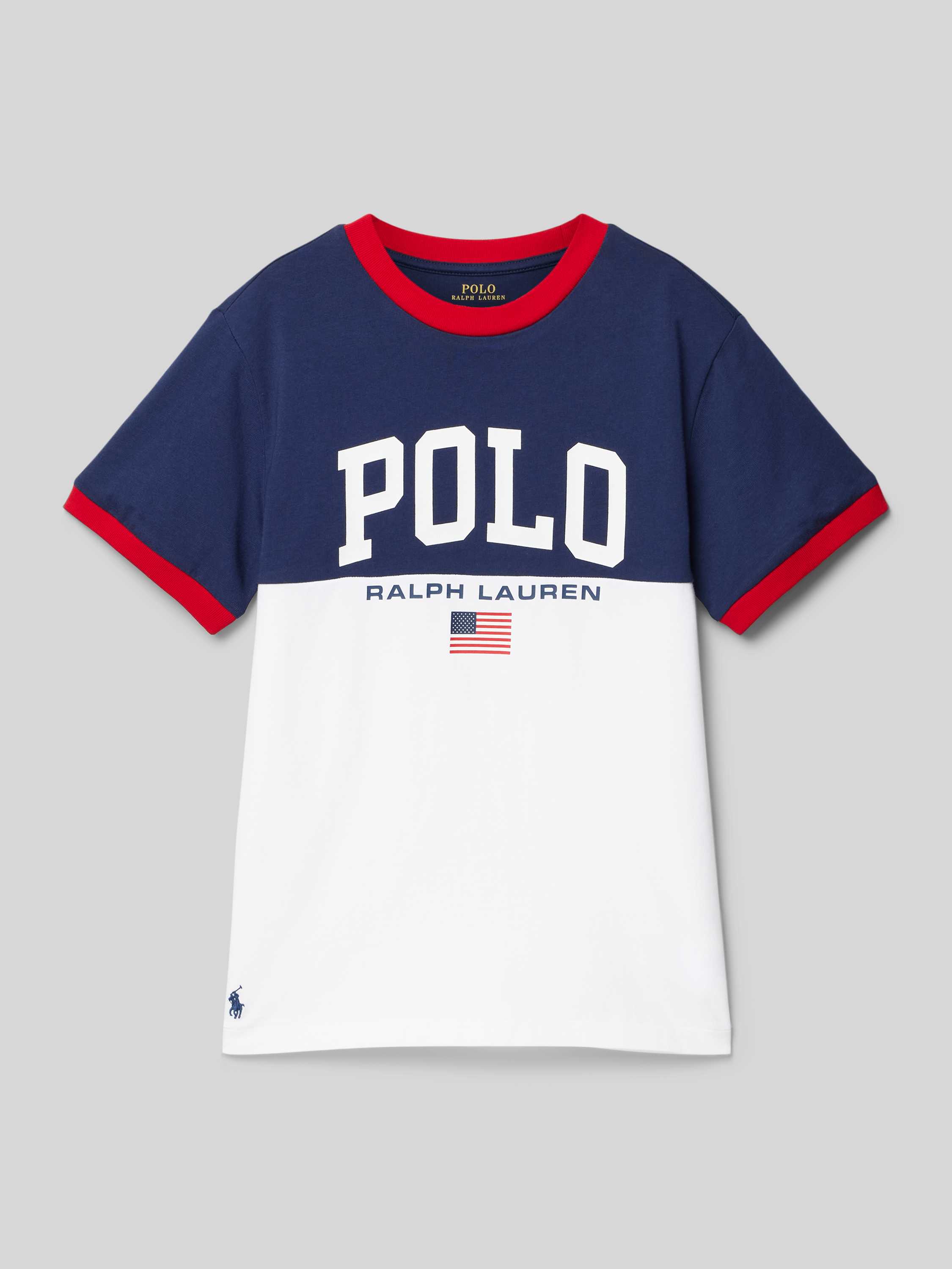 Polo Ralph Lauren T-shirt Korte Mouw SS CN RINGER-KNIT SHIRTS-T-SHIRT