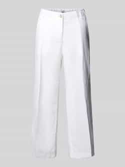 BRAX Straight leg linnen broek met verkort model