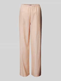 Armani Exchange Straight leg linnen broek met elastische band