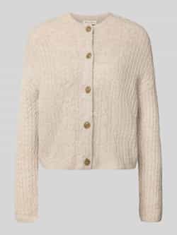 Marc O'Polo Regular fit gebreid jack met scheerwol