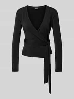 Gina Tricot Shirt met lange mouwen in wikkellook