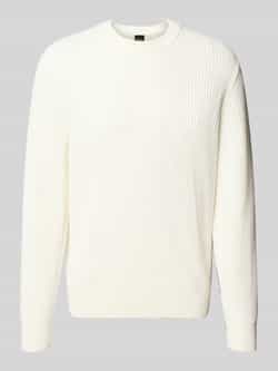 Boss Orange Regular fit gebreide pullover van katoenmix model 'APOKKO'