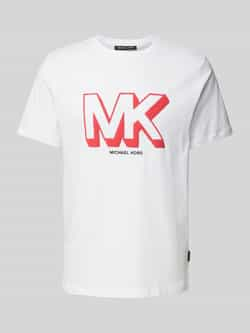 Michael Kors T-shirt met labelprint model 'SKETCH MK'