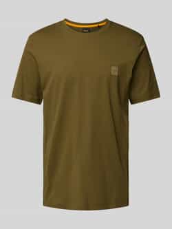 Boss Orange T-shirt met labeldetail model 'Tales'
