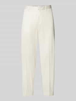 Emporio Armani Regular fit stoffen broek met persplooien