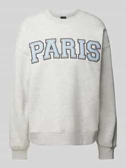 Gina Tricot Oversized sweatshirt met labelstitching