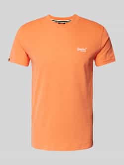 Superdry T-shirt met labelstitching