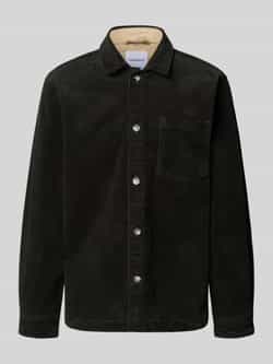 Lindbergh Modern fit overhemdjack met borstzak model 'Superflex'
