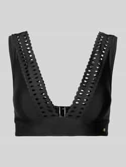 Boss Bikinitop met golvende zoom model 'EYELET'