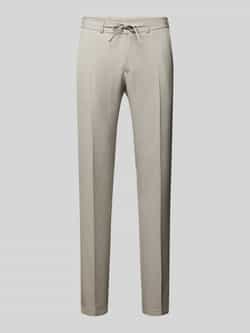 Zuitable Slim fit pantalon met persplooien model 'SPARTAFLEX'