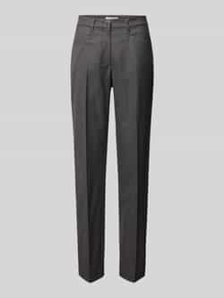 Raphaela By Brax Slim fit stoffen broek met persplooien model 'Pauline'