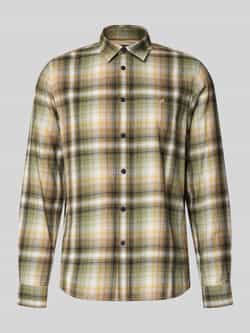 PME Legend Regular fit vrijetijdsoverhemd met kentkraag en labelstitching