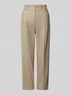 Jake*s Collection Regular fit linnen broek met steekzakken