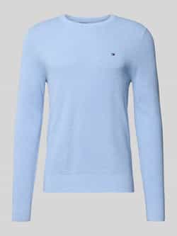 Tommy Hilfiger Regular fit gebreide pullover van zuiver katoen