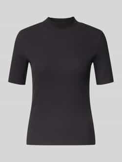 Scotch & Soda T-shirt met geribde opstaande kraag