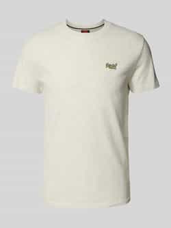 Superdry T-shirt met labelstitching