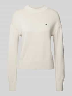 Calvin Klein Jeans Gebreide pullover met labelstitching model 'MONOGRAM'